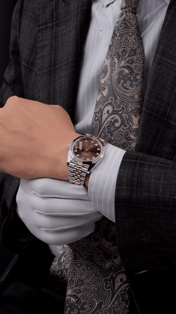 Luxury Chocolate Dial Watch