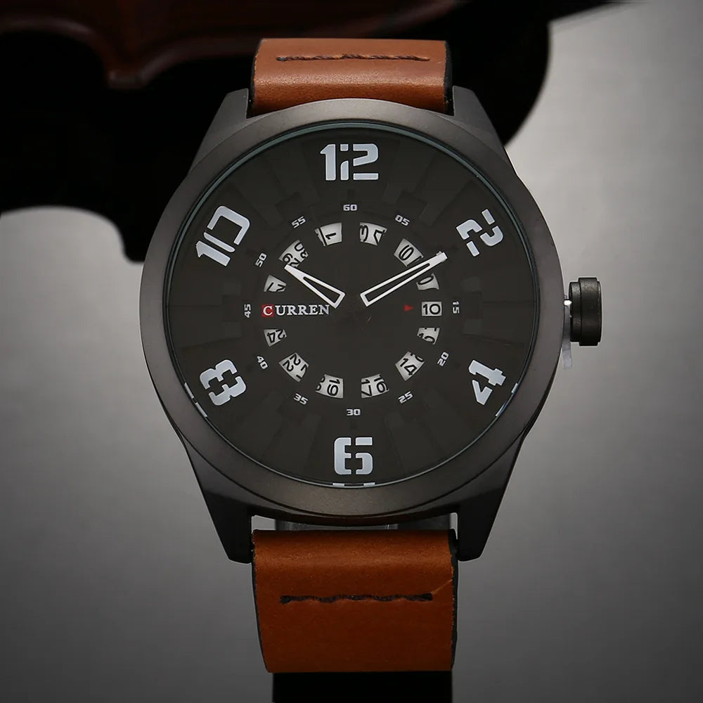 Casual Luxury Watches Leather-8258