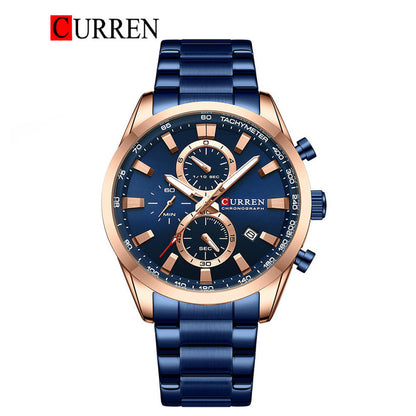 CURREN Stainless Steel Watch For Men With Box