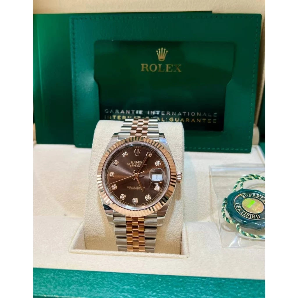 Luxury Chocolate Dial Watch