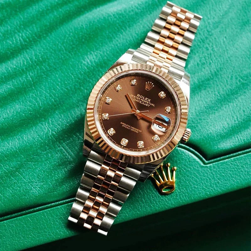 Luxury Chocolate Dial Watch