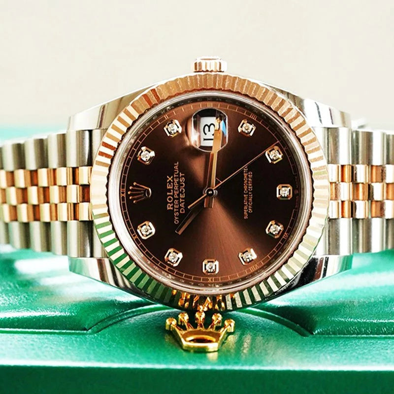 Luxury Chocolate Dial Watch