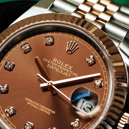 Luxury Chocolate Dial Watch