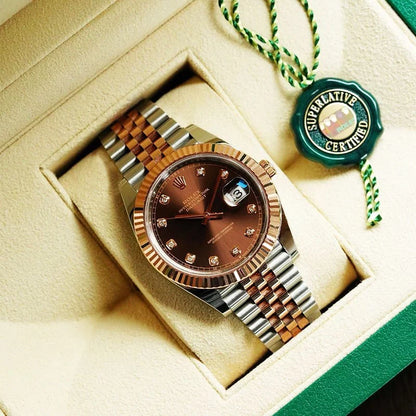 Luxury Chocolate Dial Watch