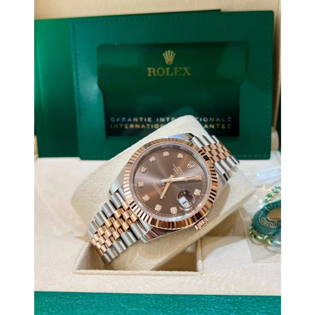 Luxury Chocolate Dial Watch