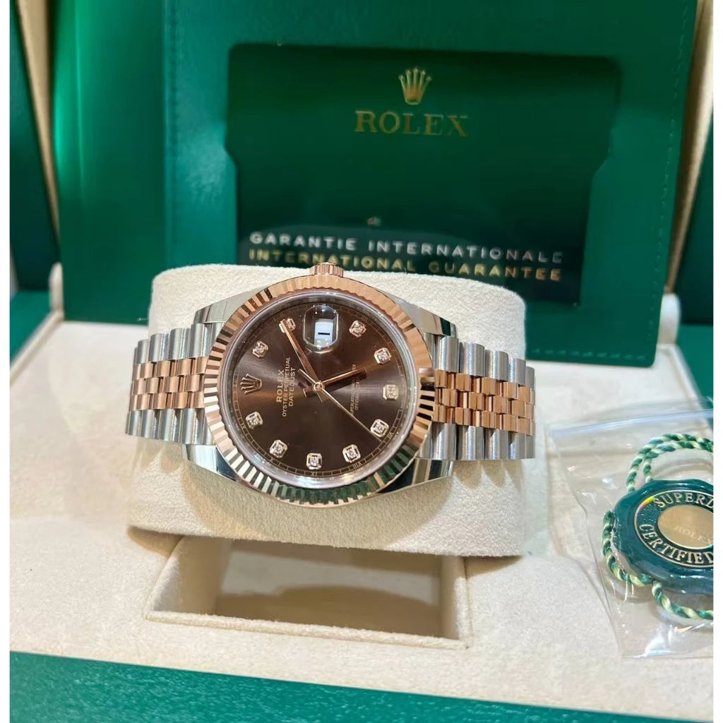 Luxury Chocolate Dial Watch